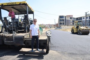 Kapaklı'da Sıcak Asfalt Mesaisi Sürüyor